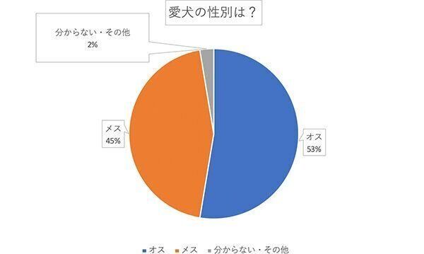 愛犬の性別は？