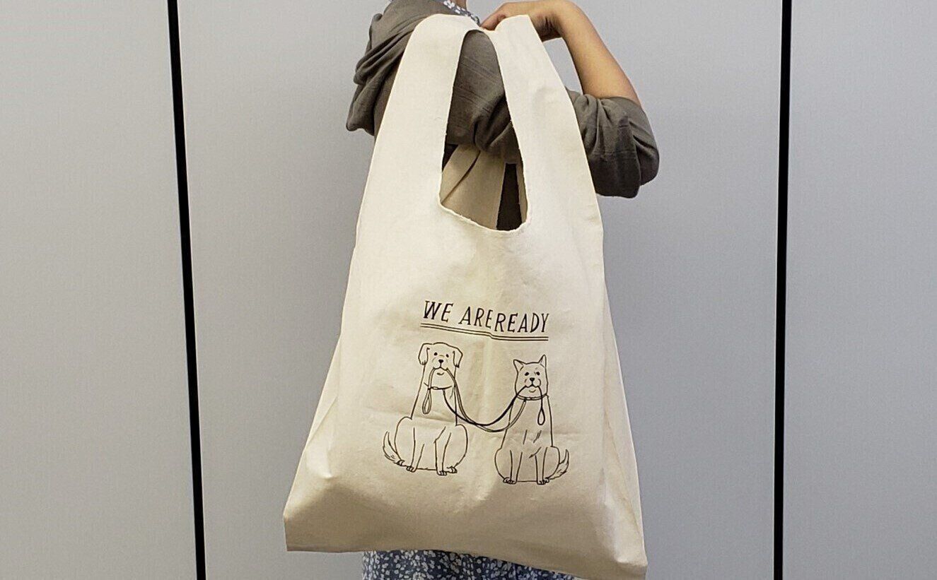 おおきなコットンマルシェバッグ