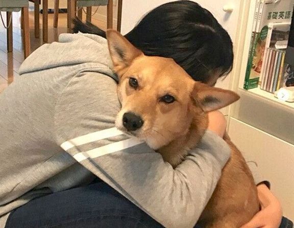 娘さんとくっつく柚ちゃん