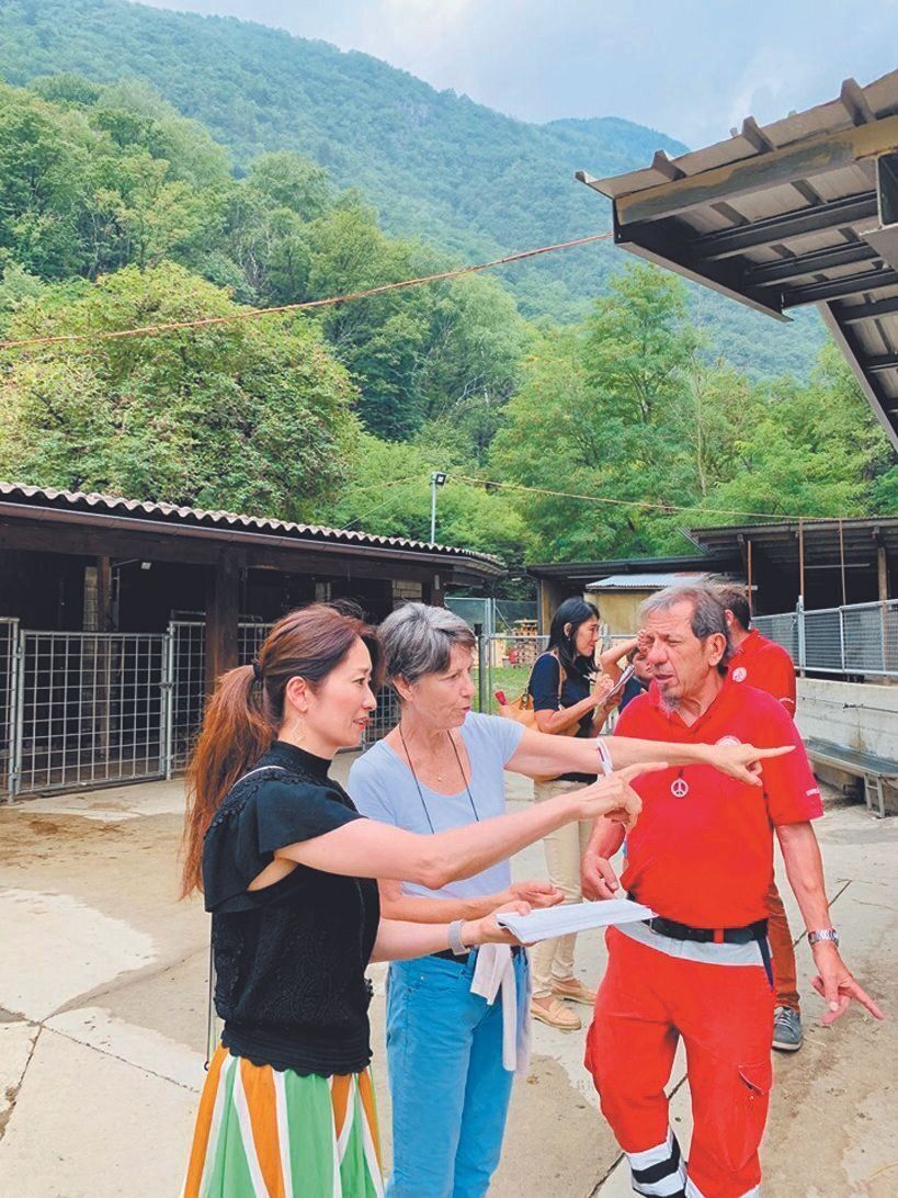 スイスで保護シェルターを見学。何よりも動物のメンタルを大切にした保護活動に感銘を受けたそう
