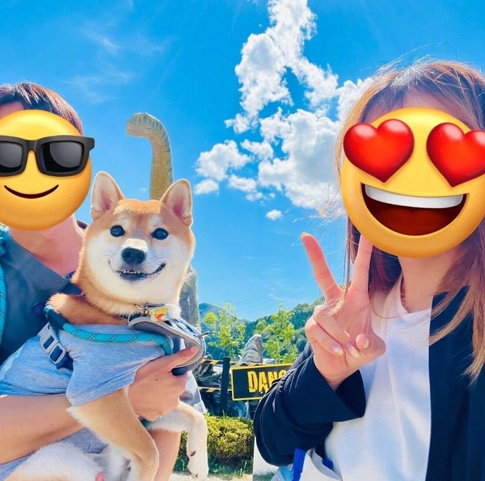 お出かけを楽しむあさひくん