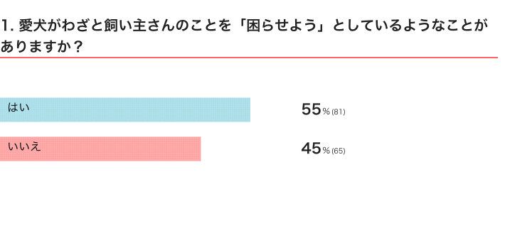 いぬのきもちWEB MAGAZINE『犬の行動に関するアンケートvol.11』　147件の回答