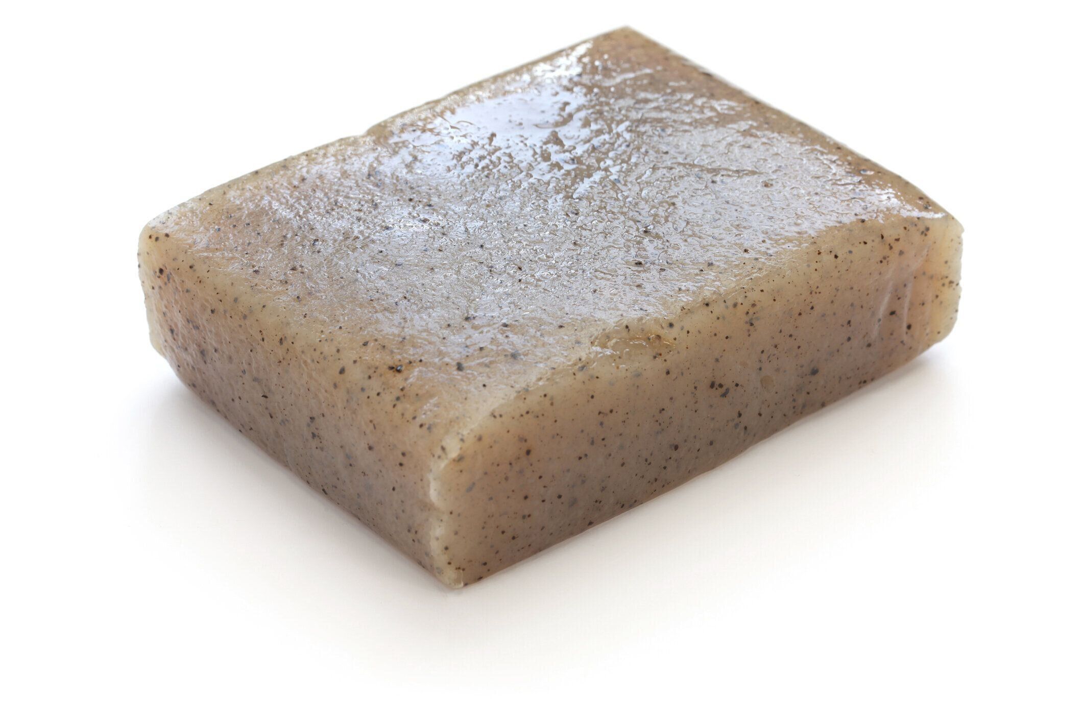 白い背景にコンニャク