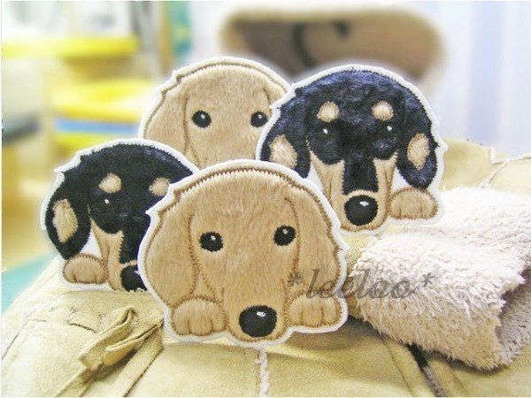 犬のアップリケ