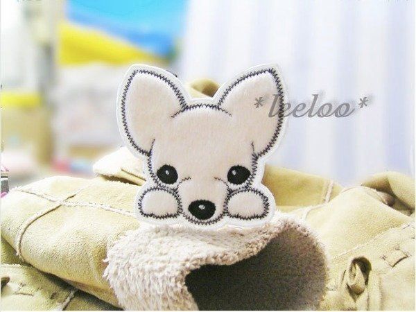 犬のアップリケ