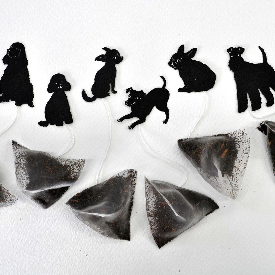 わん紅茶のタグ