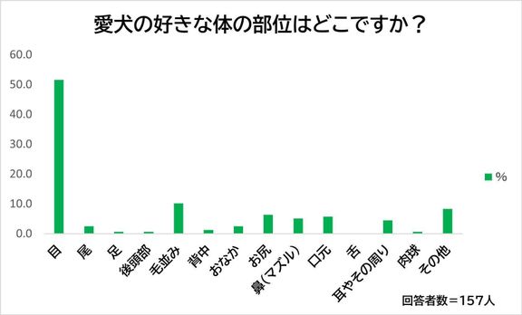 Q.ポメラニアンの好きな体の部位は?