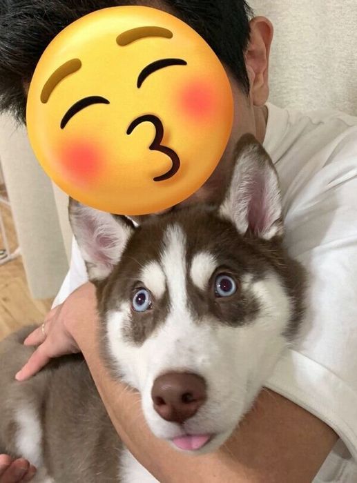 変顔をする大吉くん