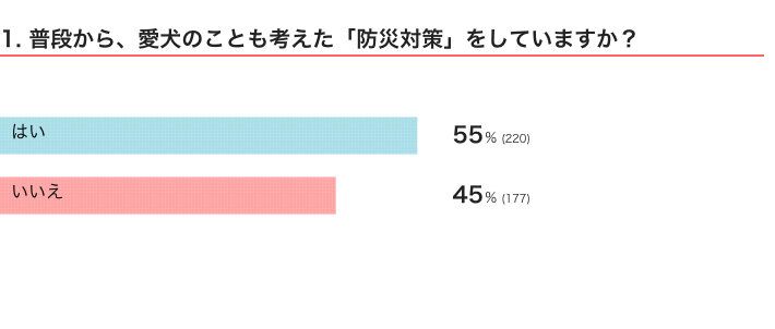 いぬのきもちWEB MAGAZINE　防災に関するアンケートvol.02