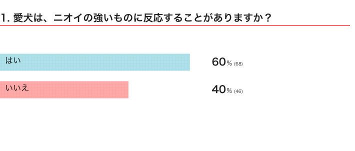 愛犬は、ニオイの強いものに反応することがある？