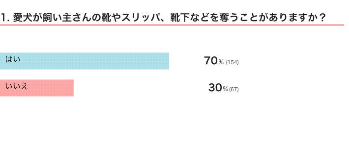 いぬのきもちWEB MAGAZINE『犬のイタズラに関するアンケートvol.01』221件の回答