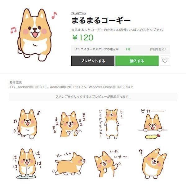 まあるいフォルムにキュン♡ コーギー好きにおすすめのLINEスタンプ