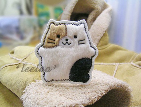 猫のアップリケ
