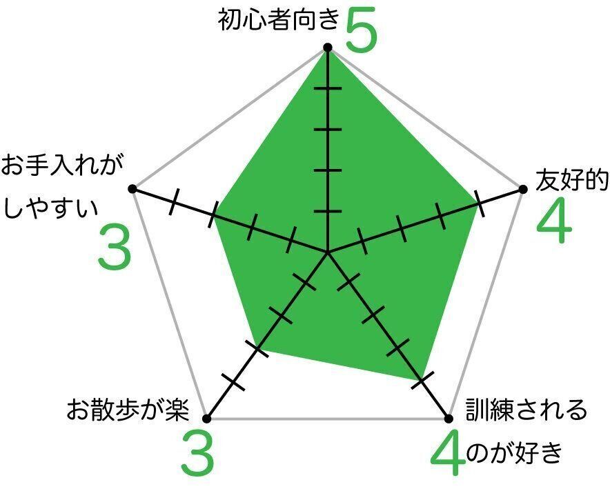 パピヨンのグラフ