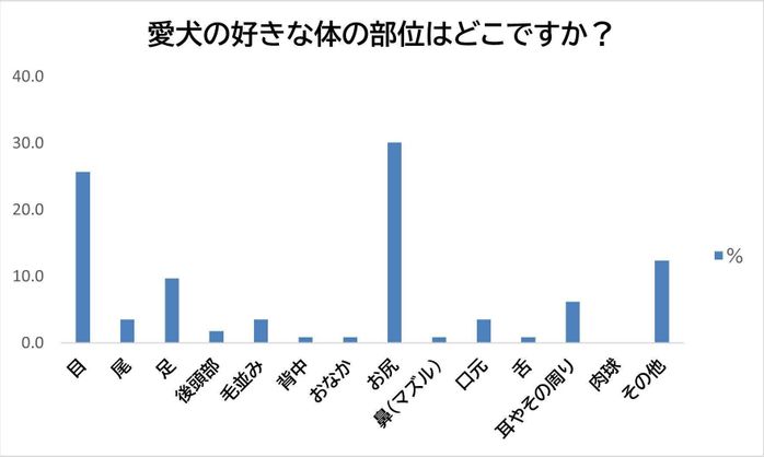 愛犬の好きな体の部位は?