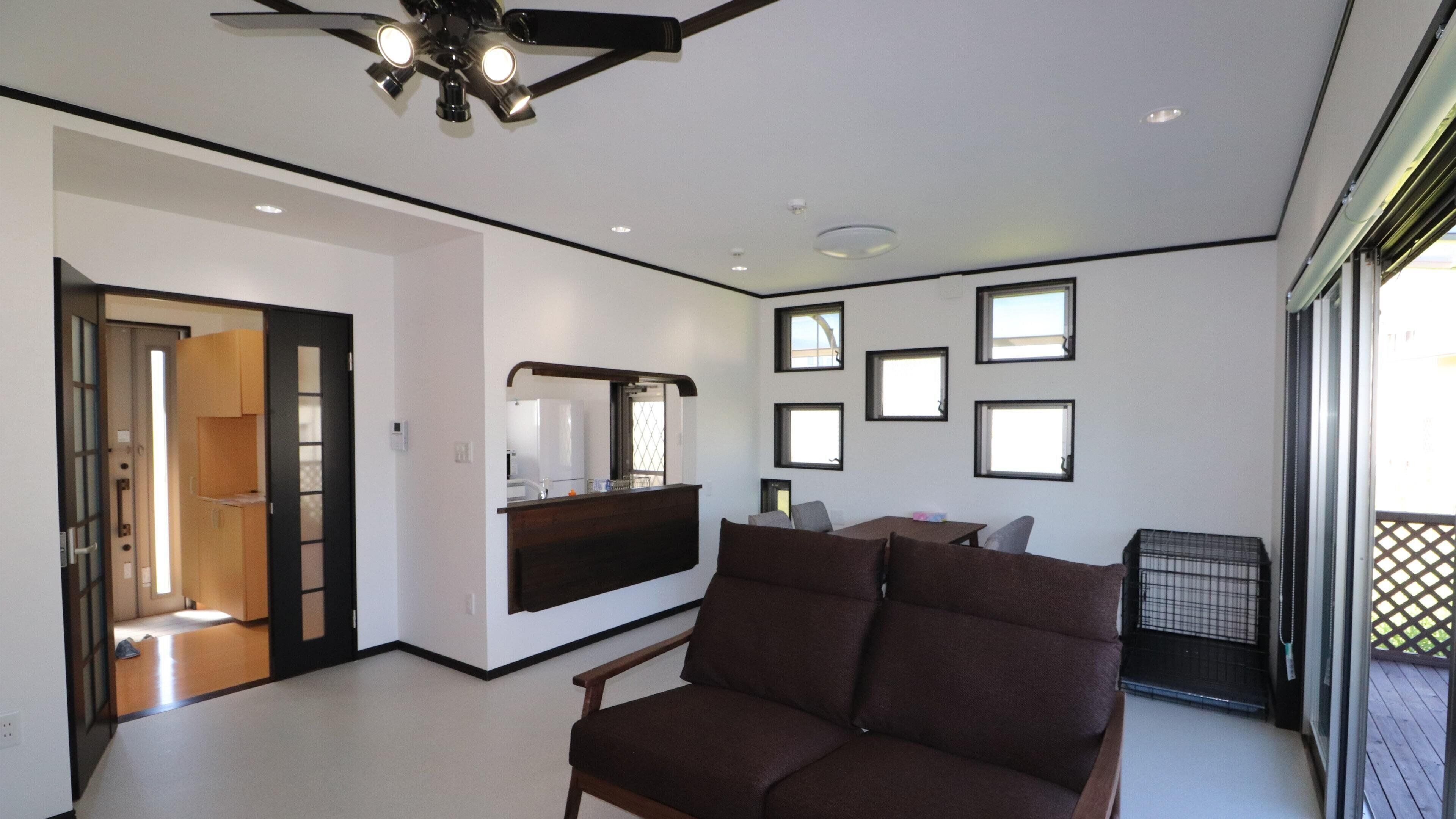 別荘感覚の客室のリビング