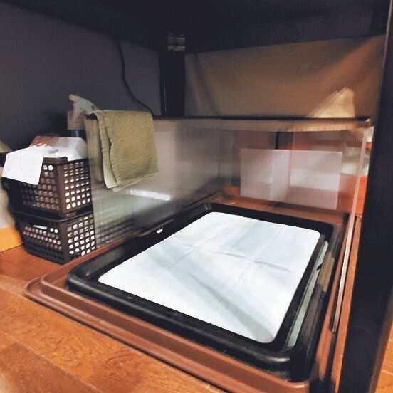 「大型犬でも１日１回は必ず室内でオシッコをさせるようにしています。その大切さを実感した被災でした」