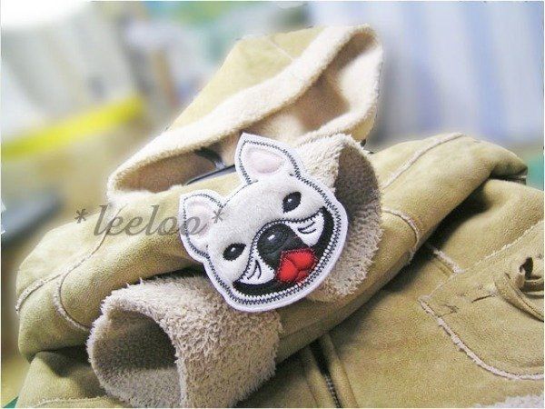 犬のアップリケ