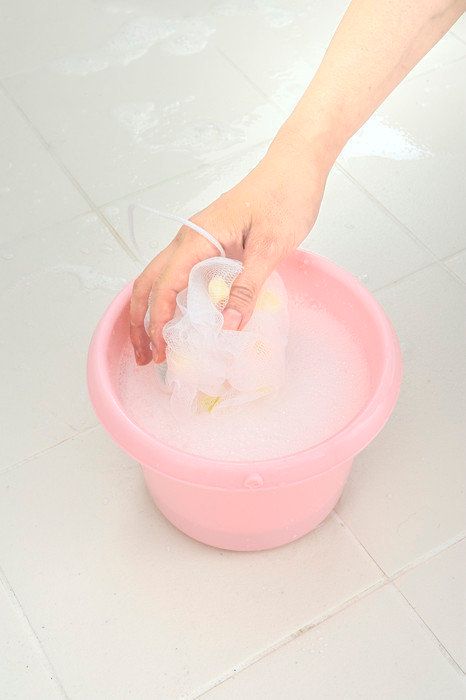 泡立てましょう