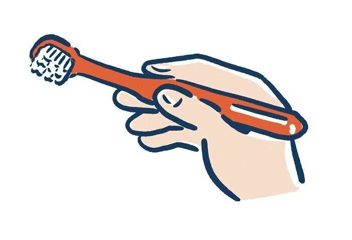 歯ブラシの持ち方