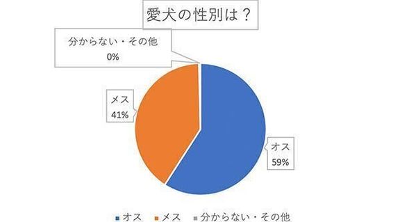 愛犬の性別は？