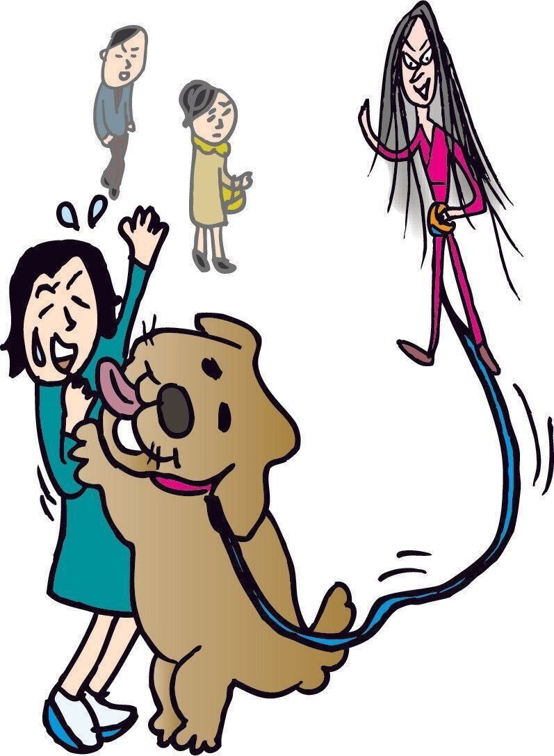 ぬらりション 妖怪にたとえて解説 愛犬のお散歩時マナー違反にならない方法 いぬのきもちweb Magazine