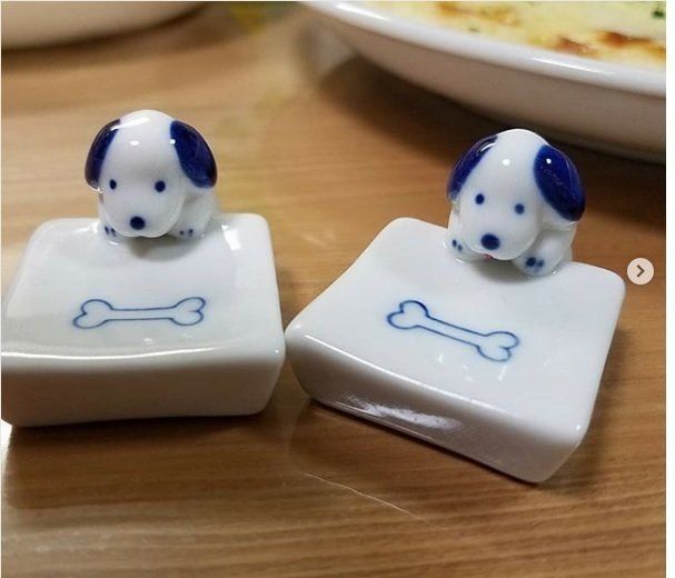 犬モチーフの箸置き
