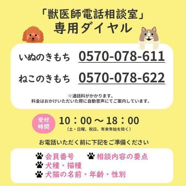 獣医師専用ダイヤル