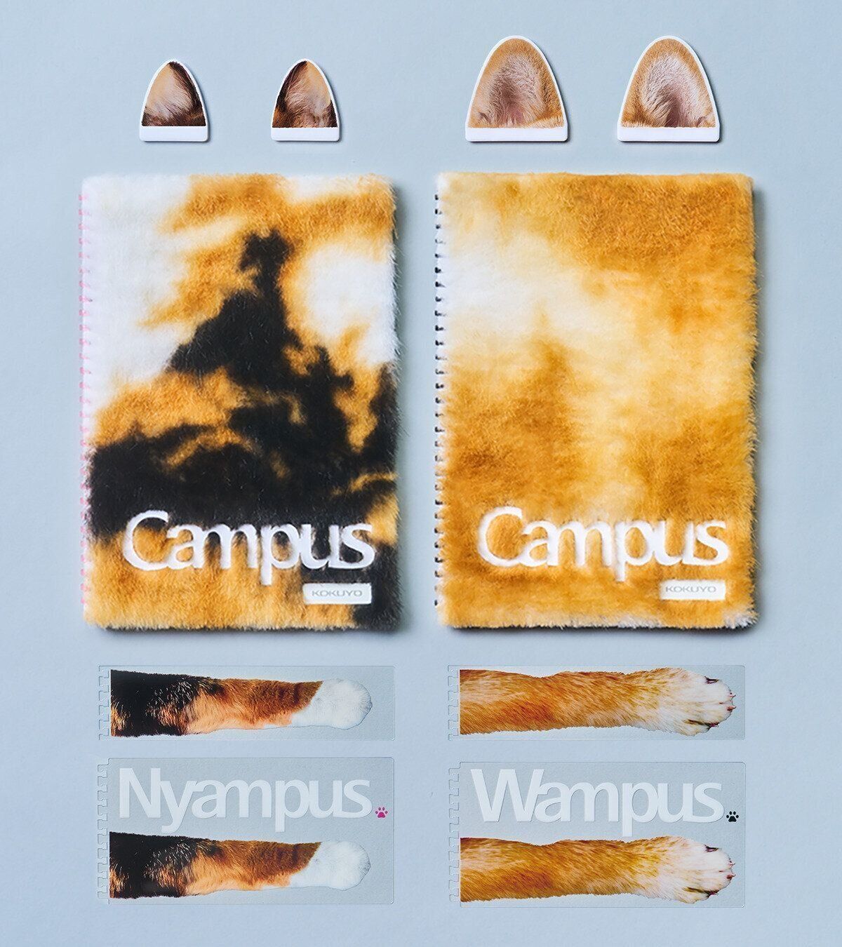 特製もふもふキャンパス肉球ソフトリングぽちと特製もふもふキャンパス肉球ソフトリングたま