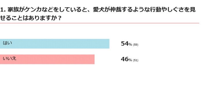 愛犬はケンカを仲裁する?