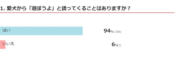 愛犬から「遊ぼうよ」と誘ってくることはありますか?