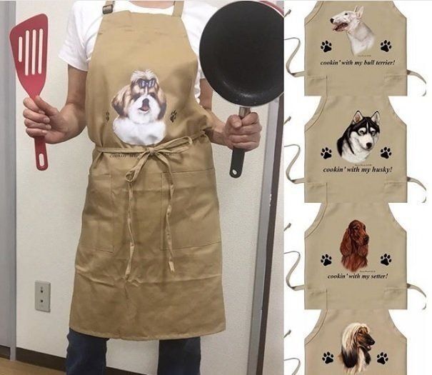5犬種バージョンがあるエプロン