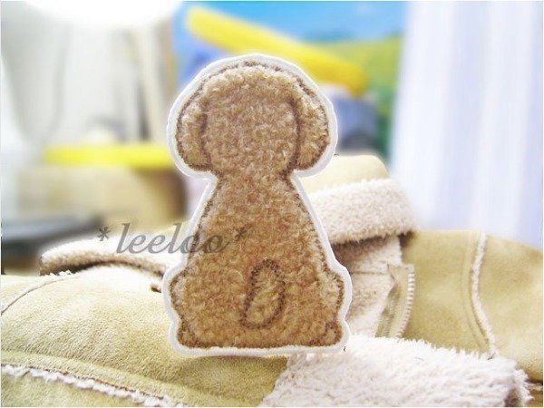 犬のアップリケ