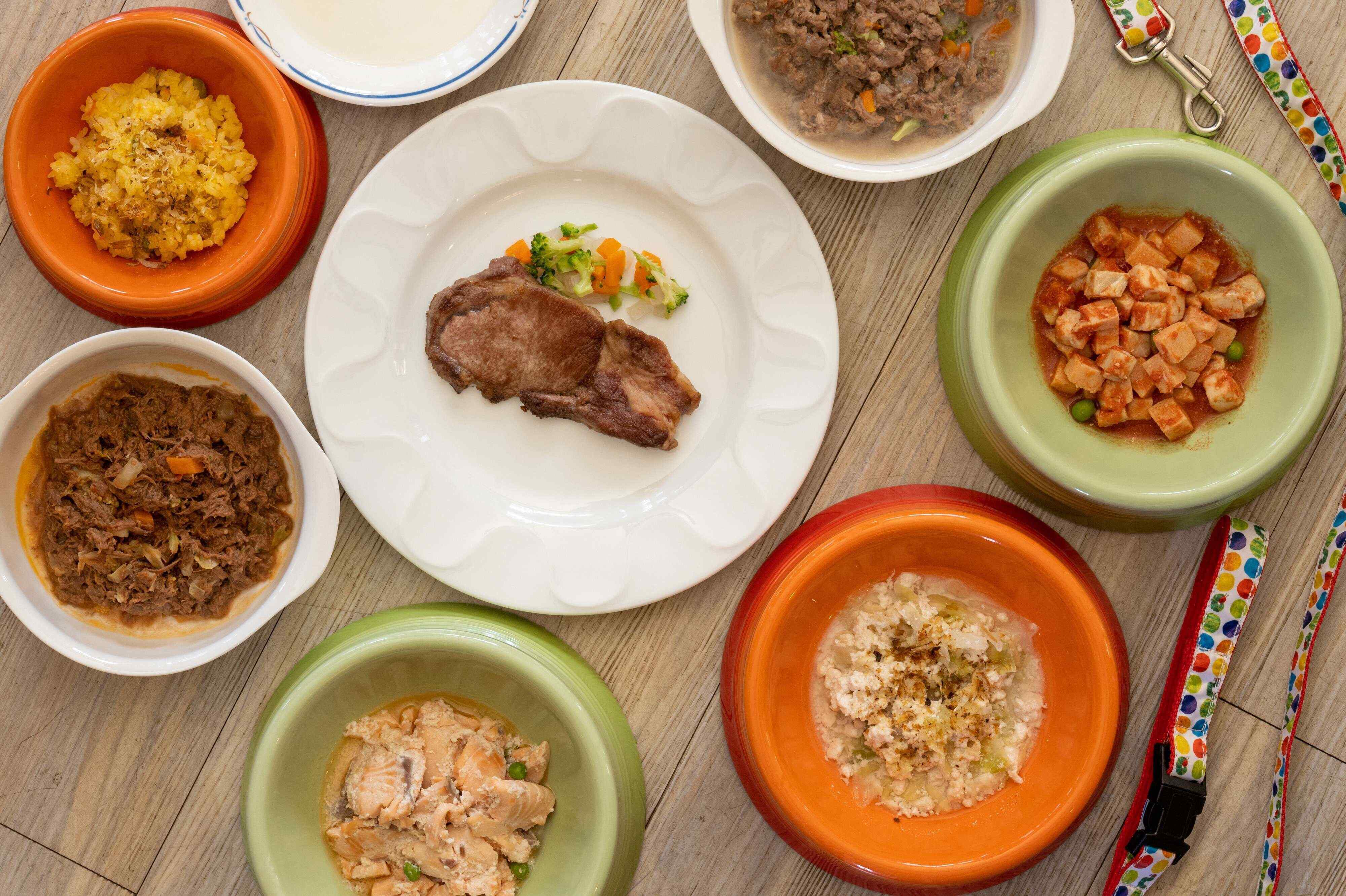 バリエーション豊富な犬用メニュー