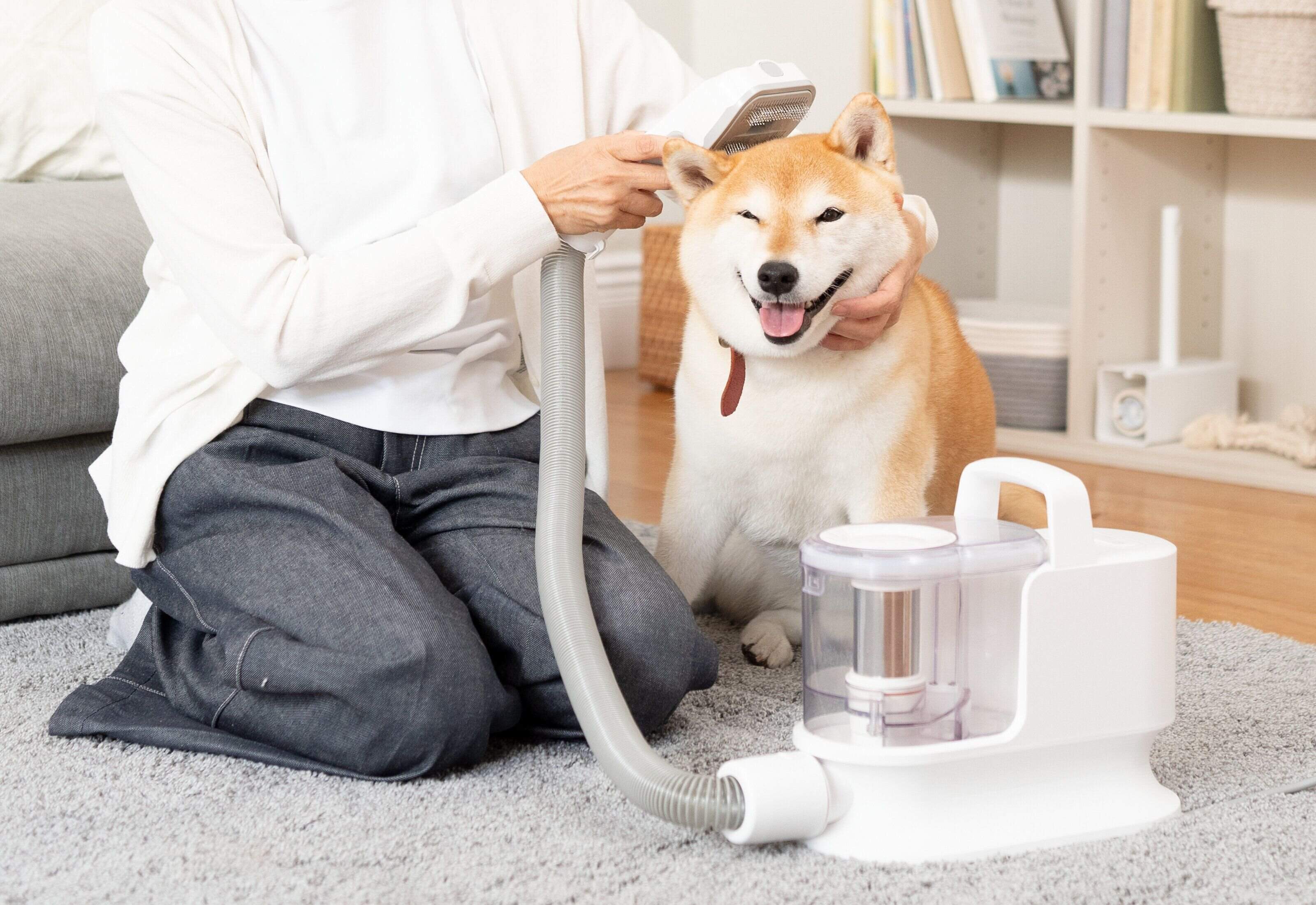 ニトリ　ペット家電　グルーミングセット　柴　抜け毛　吸引