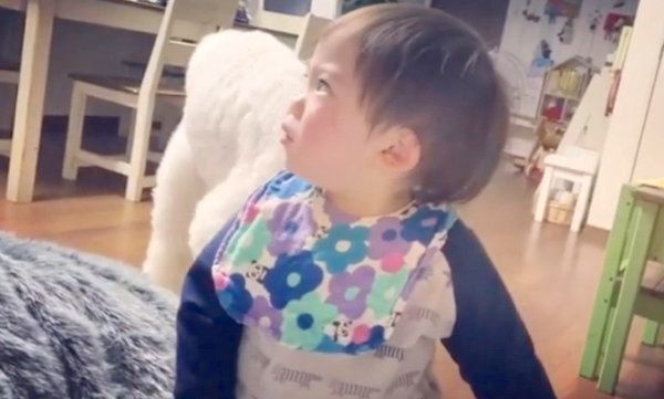 悔しそうな表情を見せるむぎくん