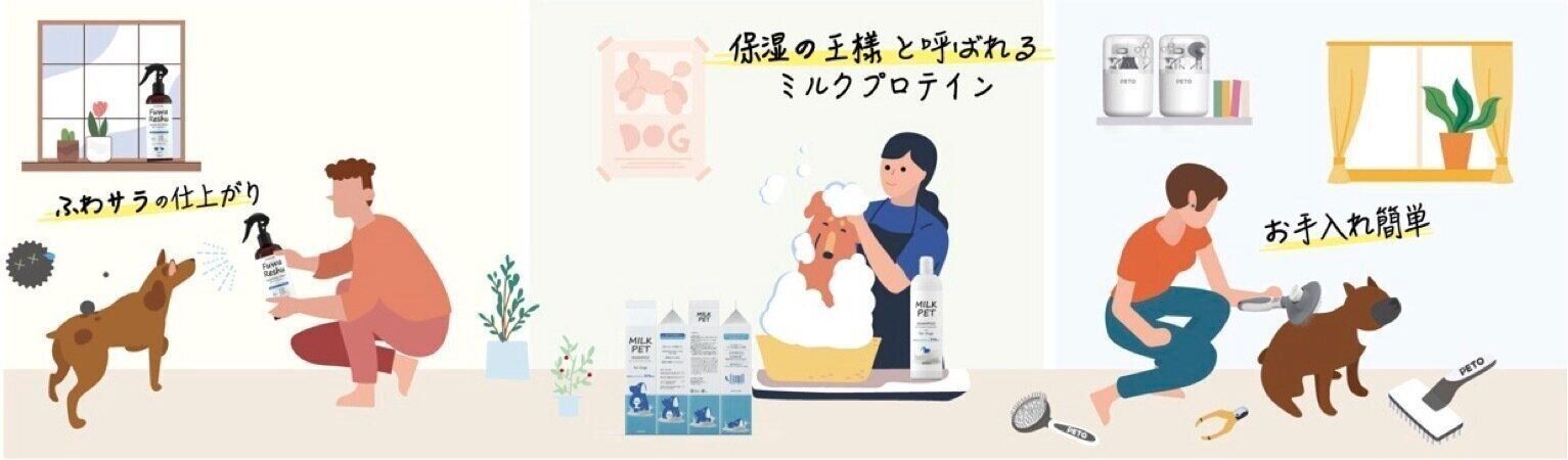Haru Petシリーズの使用イメージ