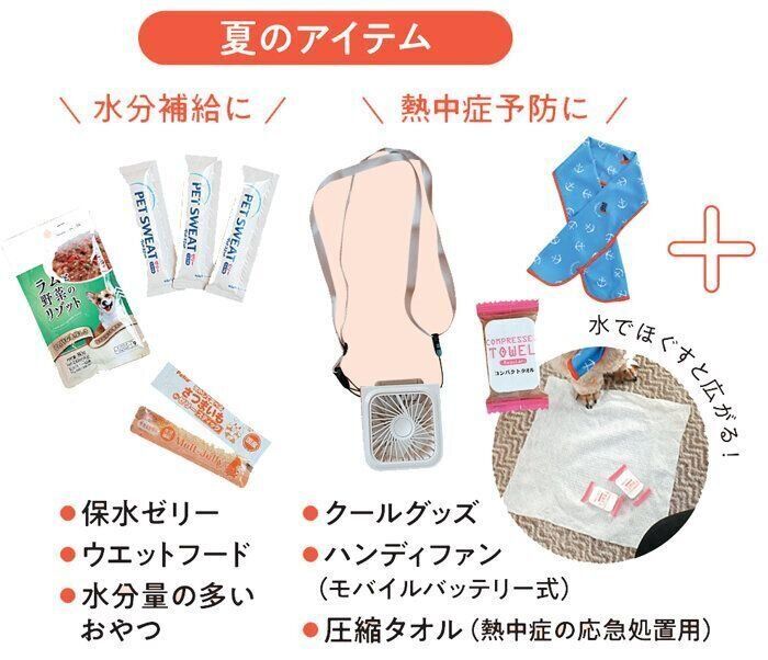 夏用の防災グッズ
