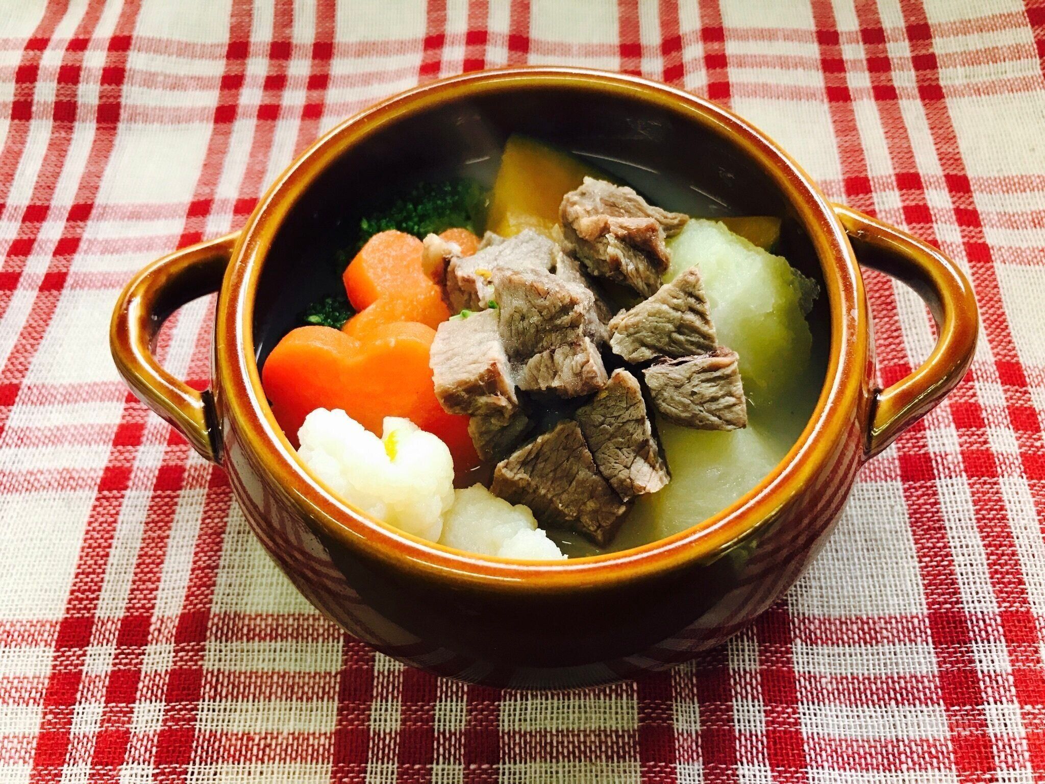 犬用メニューの牛タンシチュー