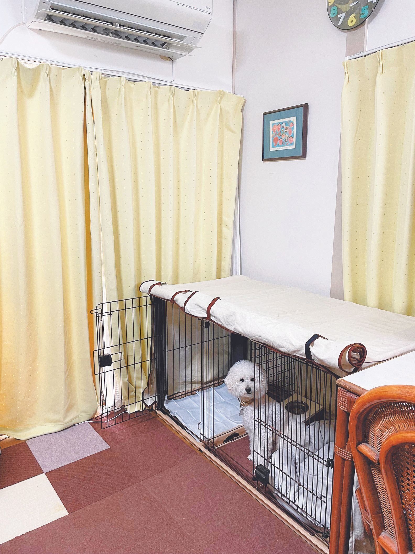 夏は手作りのカバーを