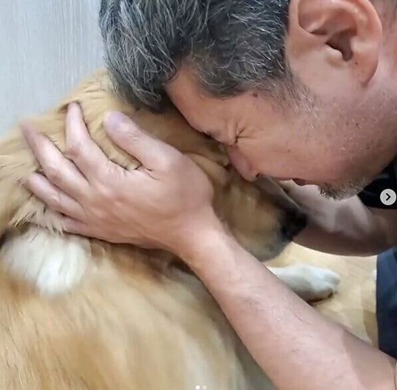 アランくんを褒めるパパさん