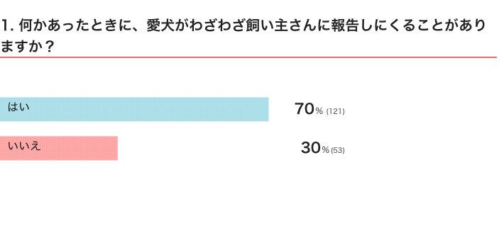 いぬのきもちWEB MAGAZINE『「犬飼いあるある」に関するアンケートvol.19』　175件の回答