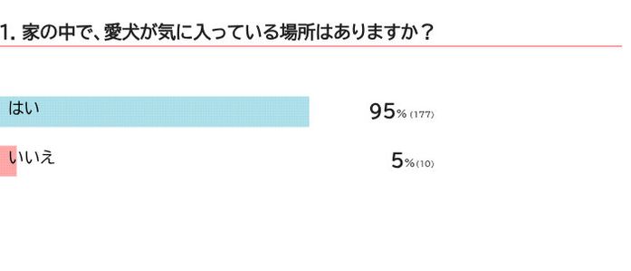愛犬がお気に入りの場所は?