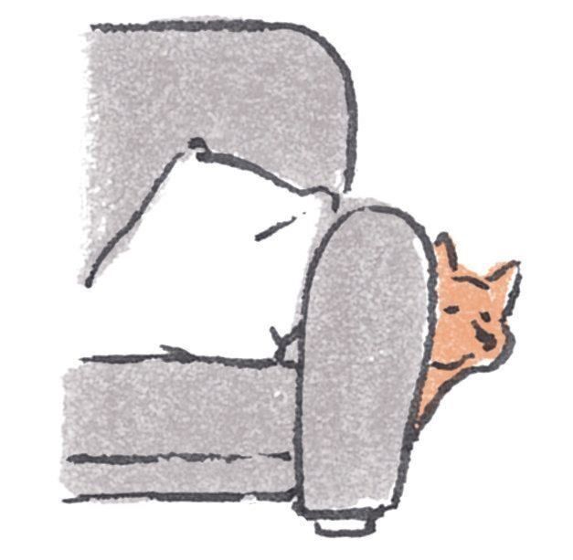 少しの間隠れる