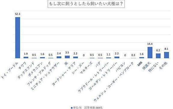 もし次に飼うとしたら飼いたい犬種は？