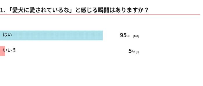 愛犬からの愛を感じるのはどんなとき?