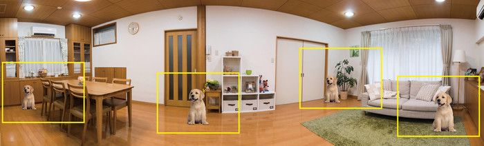 お気に入りの場所を設定すれば、愛犬の姿をすぐに探せる