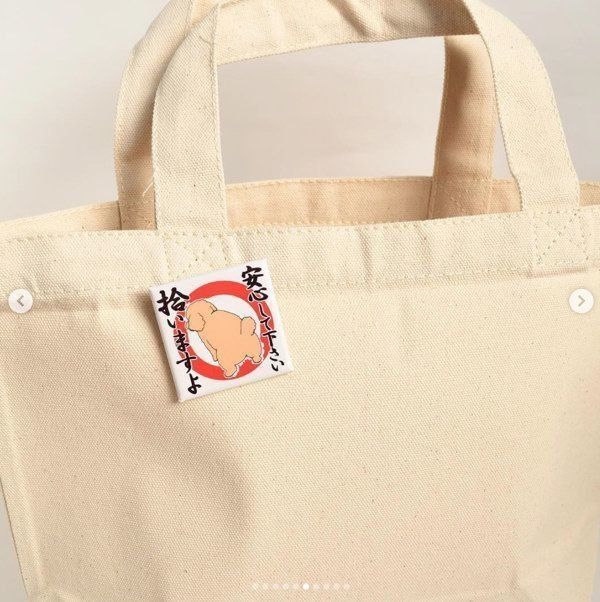 「安心してください、拾いますよ」シリーズの缶バッジ