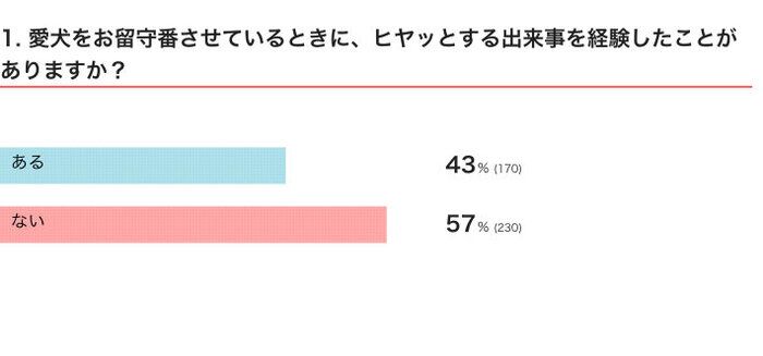 いぬのきもちWEB MAGAZINE 犬のハプニングに関するアンケートvol.01 400件の回答
