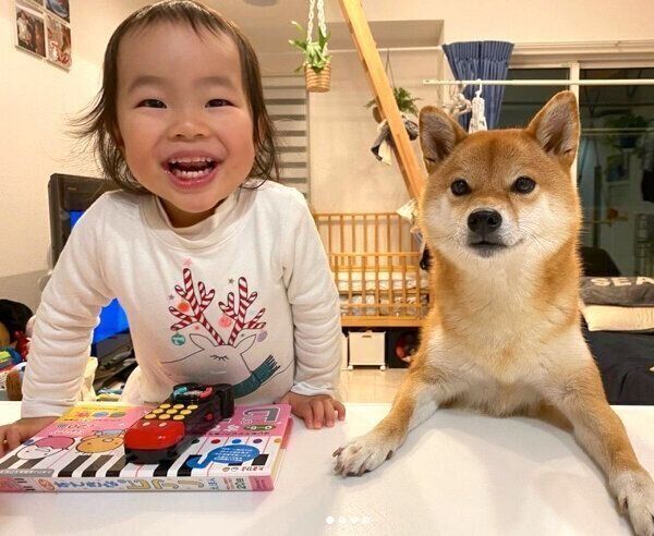 仲良しな花子ちゃんとモモ子ちゃん